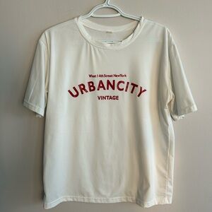White T-shirt short sleeve NYC